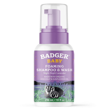 Baby Night-Night Foaming Shampoo & Wash, Lavender Badger Supplement - Conners Clinic